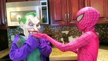 FIRE BREATHING Joker Spiderman vs Joker Frozen Elsa Peppa Pig Spiderman Pink Spidergirl