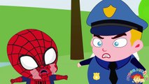 Spiderman and Frozen Elsa Littering for Kids Crying in Prison! Spiderman Superheroes In Real Life