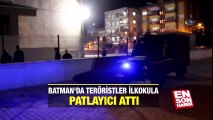 Batman'da teröristler ilkokula patlayıcı attı