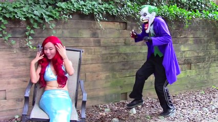 Ariel mermaid Marries Joker? w/ Maleficent, Frozen Elsa, Spiderman, joker girl baby