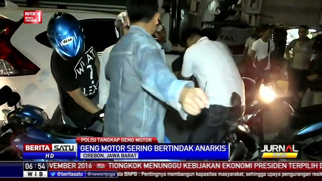 Polisi Bekuk Kelompok Geng Motor di Cirebon