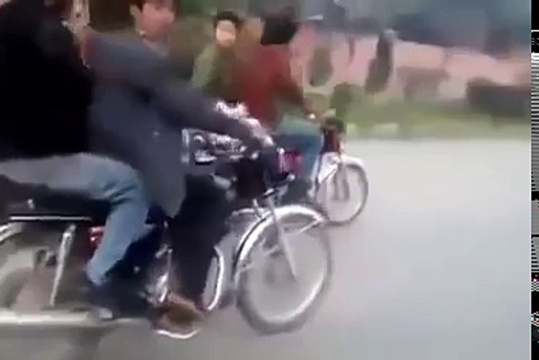 Funny Video Top 10 one wheeling in Pakistan - Pakistani Funny Clips