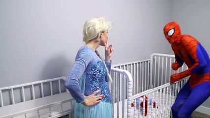 Mermaid Frozen Elsa Vs Doctor Spiderman vs Maleficent vs T-rex vs Batman Funny Superhero Movie Real