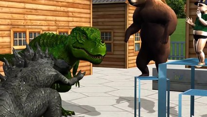 Dinosaurs Cartoons For Children | Little Baby Boy Playing Dinosaurs 3D | Funny Little Baby