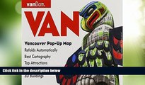 Deals in Books  Pop-Up Vancouver Map by VanDam - City Street Map of Vancouver, BC - Laminated