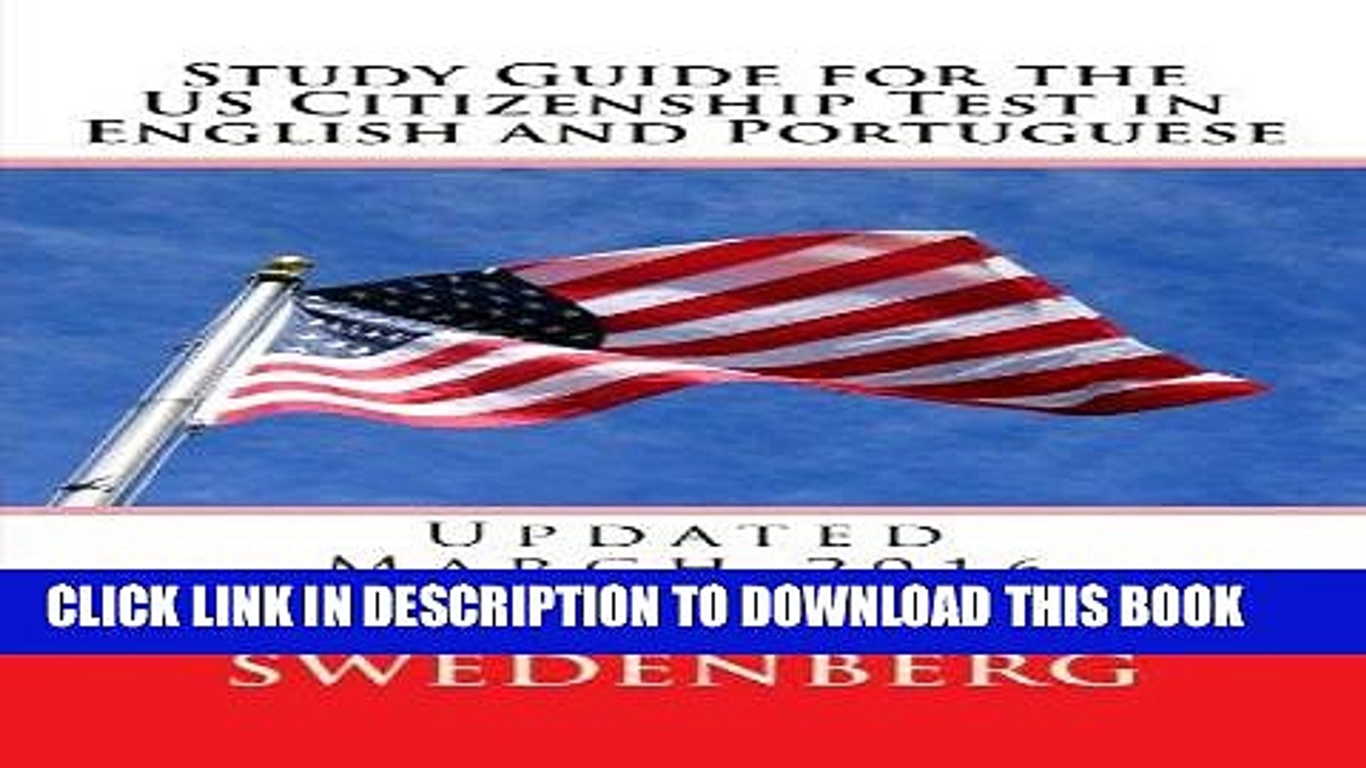 Read Now Study Guide for the US Citizenship Test in English and Portuguese: Updated March 2016