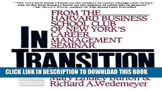 Read Now In Transition: From the Harvard Business School Club of New York s Career Management