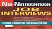 [PDF] Epub No-Nonsense Job Interviews: How to Impress Prospective Employers and Ace Any Interview