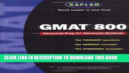 [PDF] Mobi Kaplan GMAT 800 (Kaplan GMAT Advanced) Full Download