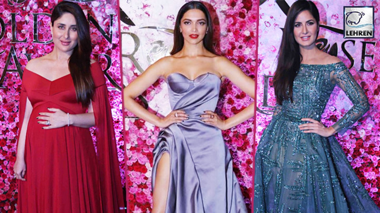 Katrina Kaif Deepika Padukone And Kareena Kapoor At The Lux Golden Rose Awards 2016