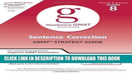 [PDF] Mobi Sentence Correction GMAT Preparation Guide (Manhattan GMAT Preparation Guide: Sentence