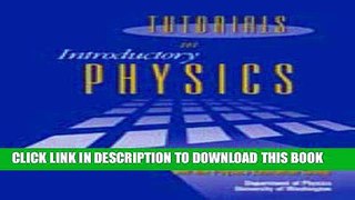 Read Now Tutorials in Introductory Physics PDF Book