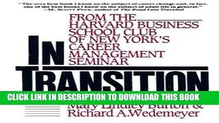 Read Now In Transition: From the Harvard Business School Club of New York s Career Management