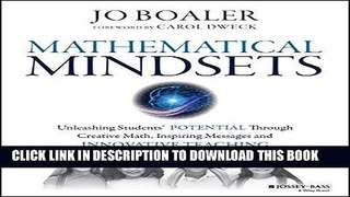 Read Now Mathematical Mindsets: Unleashing Students  Potential through Creative Math, Inspiring
