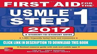 Read Now First Aid for the USMLE Step 1 2017 Download Online