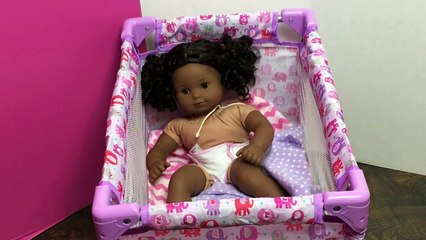 American Girl Bitty Baby Twins Doll Plays with Hamsters!-UGbnLXl4giM