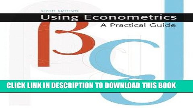 [PDF] FREE Using Econometrics: A Practical Guide (6th Edition) (Addison-Wesley Series in