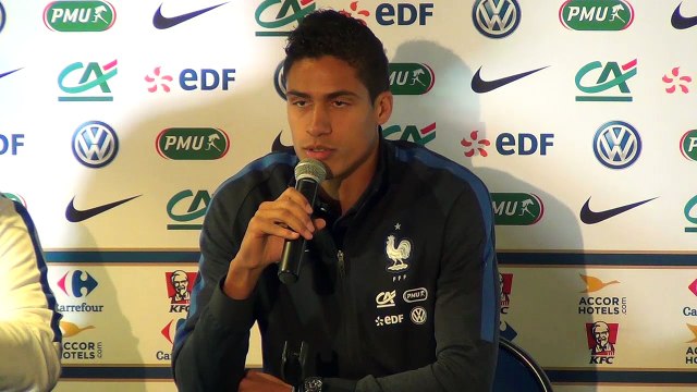 France - Côte d'Ivoire: conférence d'avant match de Raphaël Varane