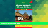 Must Have  Ukraine - Moldavia Road Map (Road Maps) (English, French, Italian, German and Ukrainian