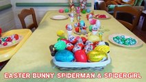 SPIDERMAN Pink SPIDERGIRL Spiderman Easter Bunny PRANK Easter Egg Superheroes in Real Life SHMIRL