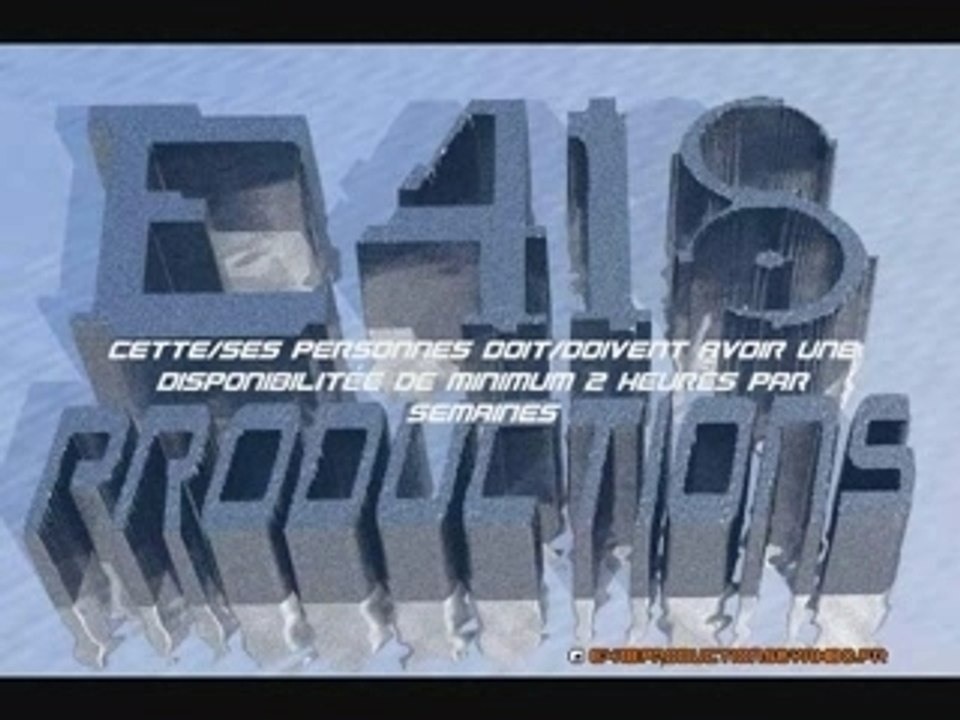 Recrutage e418 productions