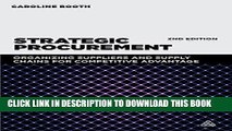 [PDF] FREE Strategic Procurement: Organizing Suppliers and Supply Chains for Competitive Advantage