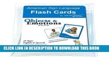 Read Now ASL Flash Cards - Learn Signs for Objects   Emotions with Vinyl Storage Pouch - English,