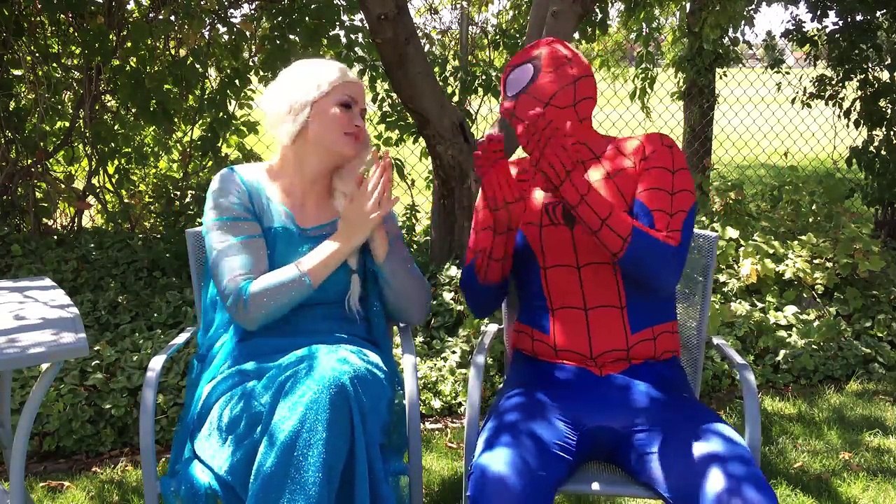 Spiderman & Queen Elsa Face Swap Prank Fun Superhero Kids In Real Life In 4K