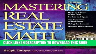 [PDF] Mastering Real Estate Mathematics Full Collection