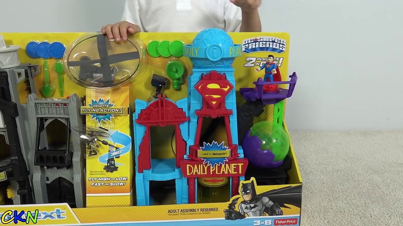 Epic Batman Superman Fight Super Hero Flight City Playset Unboxing With Ckn Toys-6qasmTvxI9s