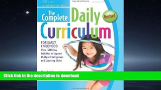 READ  The Complete Daily Curriculum for Early Childhood: Over 1200 Easy Activities to Support