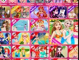 Disney Princess Frozen Elsa Anna and Ariel Rapunzel Playing Snowbal ls - Games for children