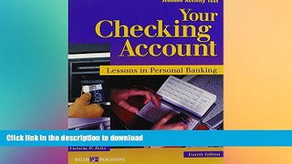 READ  Your Checking Account: Lessons in Personal Banking  BOOK ONLINE