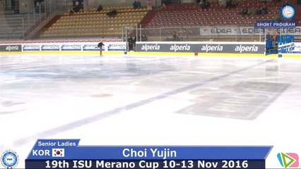 [2016.11.13] 2016 Merano Cup Senior Ladies SP Group 2 Warm-up (최유진 Yu-Jin CHOI)