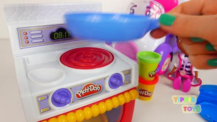 Play Doh Kitchen Oven and Cooking Breakfast with Doc McStuffins and Rosie The Rescuer-hXUzqPG7CaM