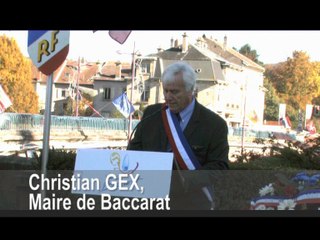 72e anniversaire de la libération de Baccarat