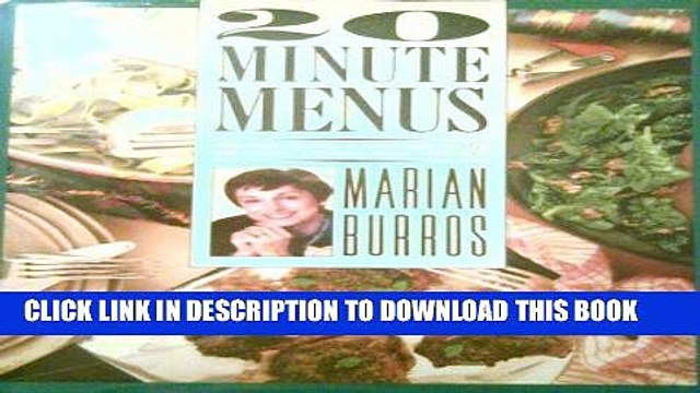 [PDF] FREE 20-minute Menus - Time-wise Reciepes Strategic Plans For Freshly Cooked Meals Every