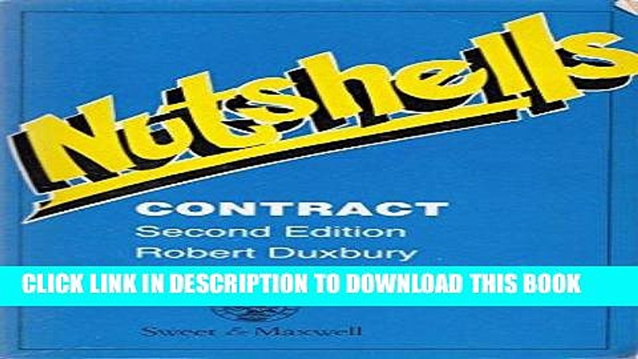 [PDF] FREE Contract Law (Nutshell) [Read] Online