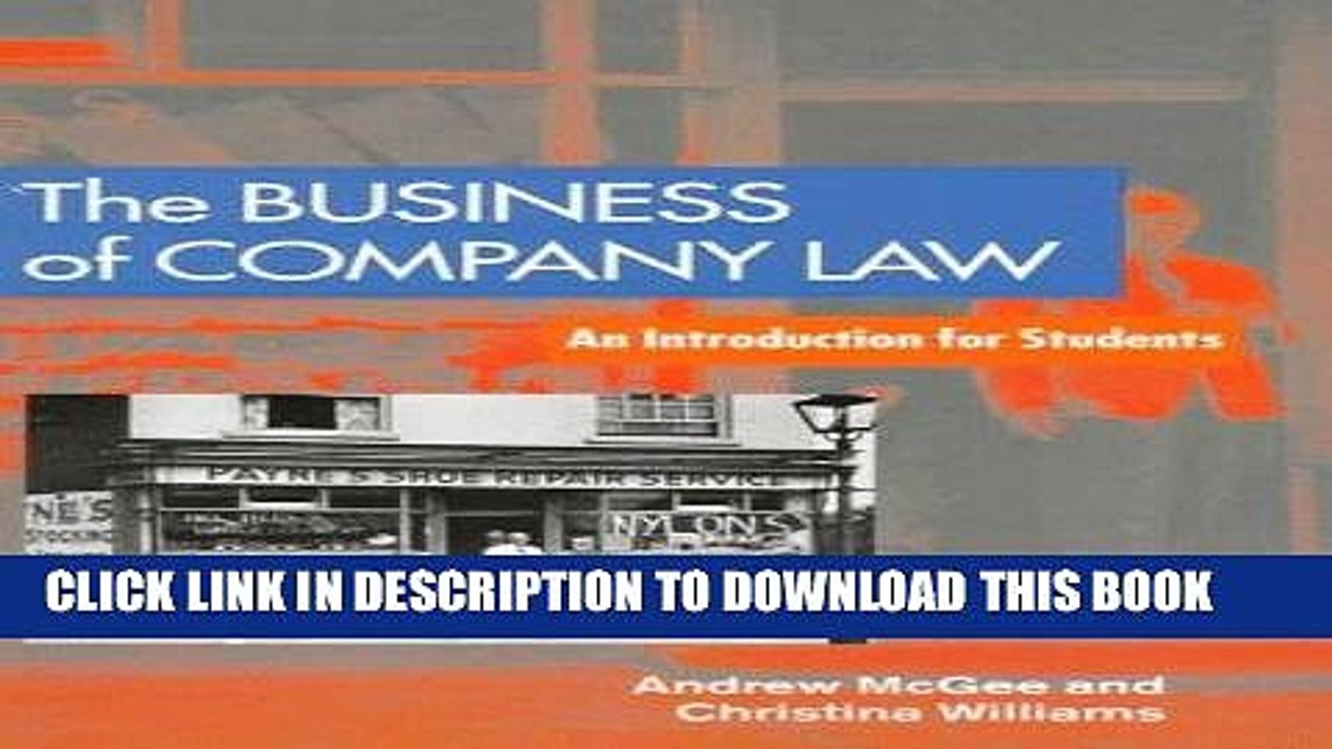 ⁣[PDF] FREE The Business of Company Law: An Introduction for Students [Read] Full Ebook