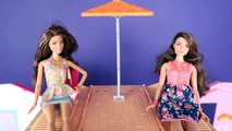 Barbie 3 Storey Townhouse - 4 Barbie Fashionistas Dolls - Unboxing Kids Toy Review-cmYQjg__MR8