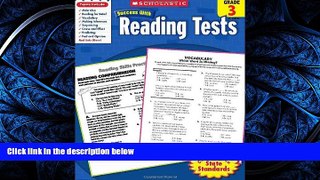 Read Scholastic Success With Reading Tests,  Grade 3 (Scholastic Success with Workbooks: Tests