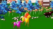 Colors Dinosaur Short Movie Colors Elephant Lion King Kong Bear Tiger Cheetah 3D Cartoons For Kids