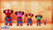 The Finger Family Super monkey Family Nursery Rhyme | Super Heros Finger Family Songs