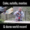 His Reaction When It bursts Is PriceLess-World Record Coke,Nutella And Mentos Together
