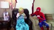 Frozen Elsa eats bugs w Spiderman Joker Catwoman Frozen Anna Spiderbaby funny superheroes