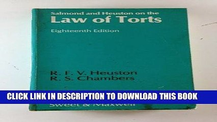 [PDF] FREE Salmond and Heuston on the law of torts [Download] Online