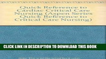 [PDF] FREE Quick Reference to Cardiac Critical Care Nursing (Aspen Series Quick Reference to