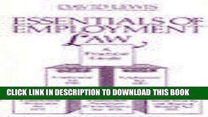 [PDF] FREE ESSENTIALS OF EMPLOYMENT LAW [Download] Full Ebook
