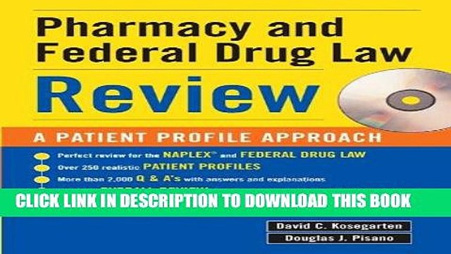 [PDF] FREE Pharmacy Federal Drug Law Review: A Patient Profile Approach [Download] Online