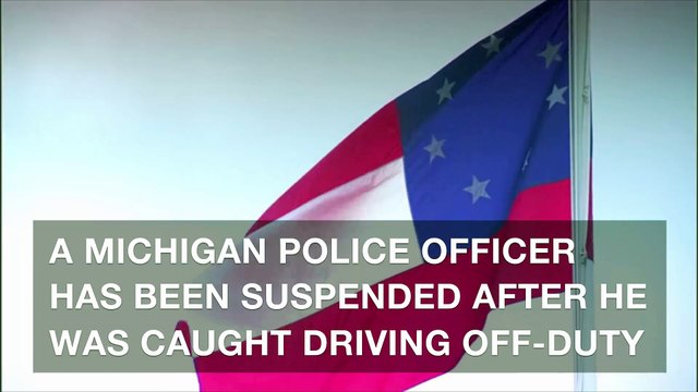 Police officer suspended after driving with confederate flag at anti-Trump protest